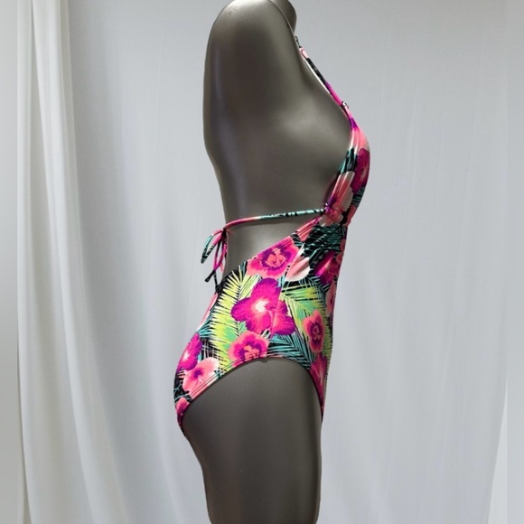 🆕OP One Piece Swimsuit Tropical Floral Design - Picture 4 of 14